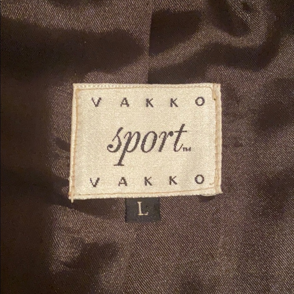 VAKKO, Women’s Large, Leather Vest!
